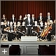 Gruppenbild des Haydnorchesters Eisenstadt mit Dirigent Wolfgang Lentsch, vor der Aufführung des Mozart-Requiems im Haydnsaal - Schloss Esterházy ⟨Original, Querformat⟩